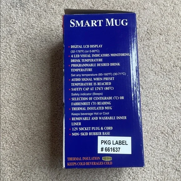 NWT Red Smart Mug Insulated Travel Tumbler - Picture 9 of 9